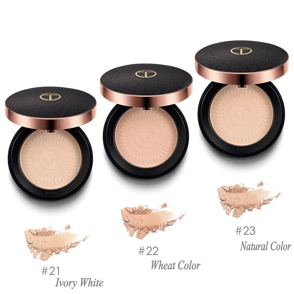 

Natural Face Powder Mineral Foundation Oil-control Brighten Concealer Whitening Makeup Pressed Powder