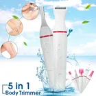 Машинка для стрижки волос 5 в 1, многофункциональный электрический триммер для лица, тела, бровей, носа