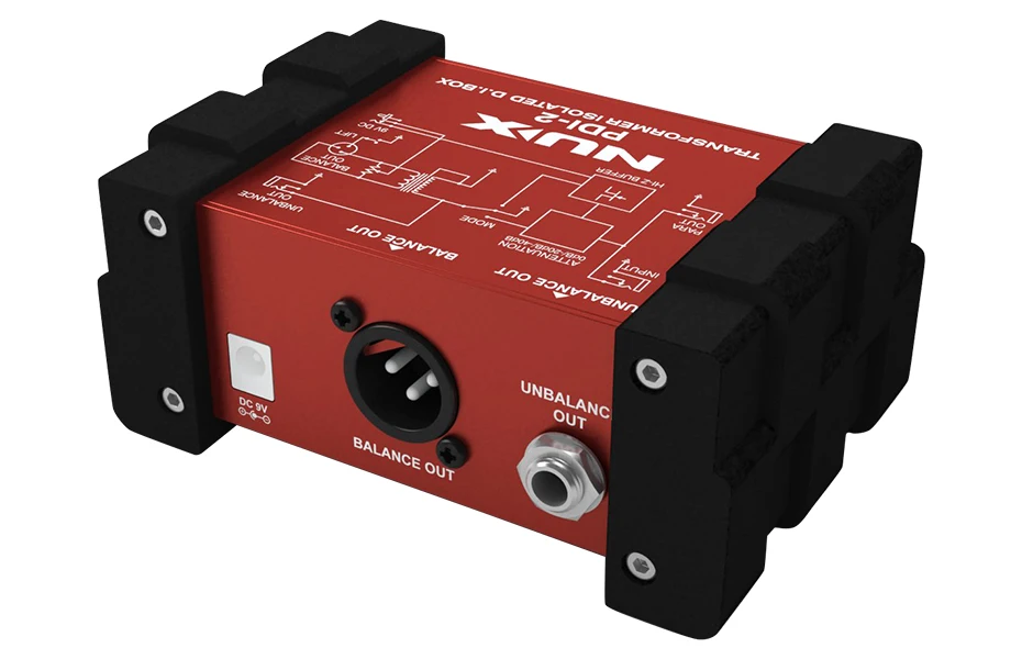 НУКС PDI2 бас гитары прямая коробка трансформатор изолированные DI с переключаемым