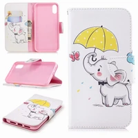 unicorn capa leather holster for frame apple iphone 6 6s 7 8 plus xr x xs max panda case flip fundas book cover phone bags dp07z