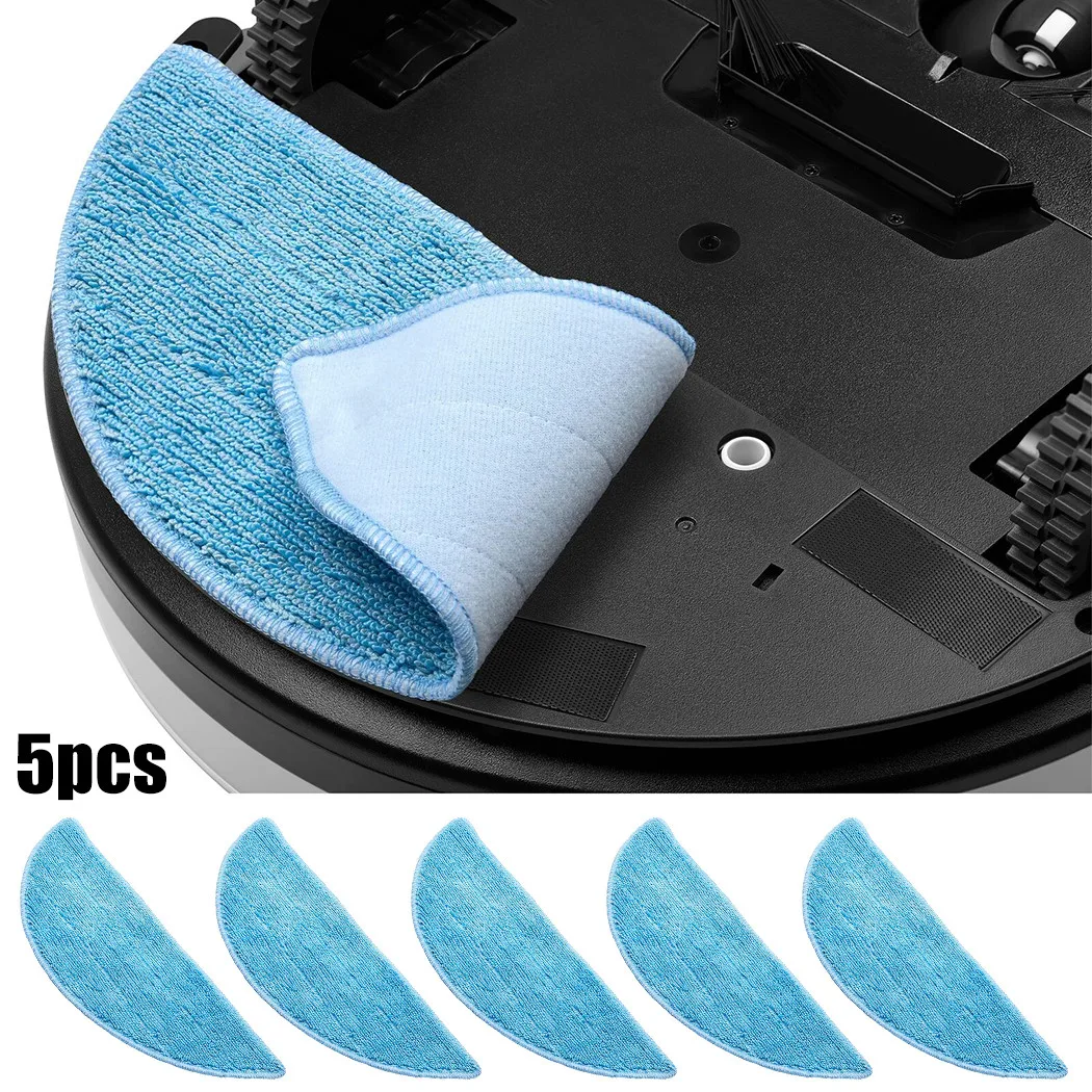 5X Mop Replacement For Robot Vacuum Cleaner MEDION MD 18501, MD 19510 Vacuum Cleaner Sweeper Replace Vacuum Mops For Home