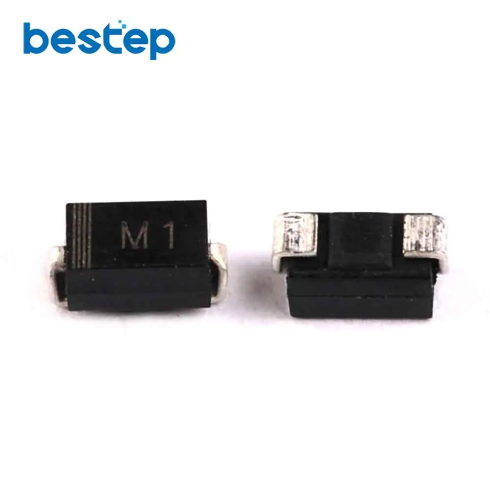 100 шт диод M1 1N4001 SMD 1A 50 в выпрямительный диод|rectifier bridge|rectifier motorcyclediod lamp |