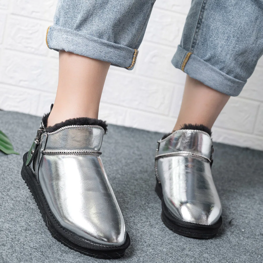 

Women Boots Waterproof Snow Boots Female Plush Winter Boots Women Warm Ankle Botas Mujer Winter Shoes Woman