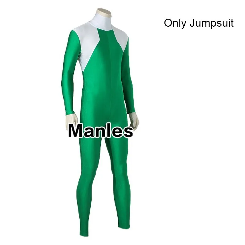 Only jumpsuit Костюм Дракона рейнджера бураи зеленый Ranger Zyuranger комбинезон свободный комбинезон для косплея Хэллоуин Взрослый зентай заказной бронежилет сапоги - Цвет: Only jumpsuit