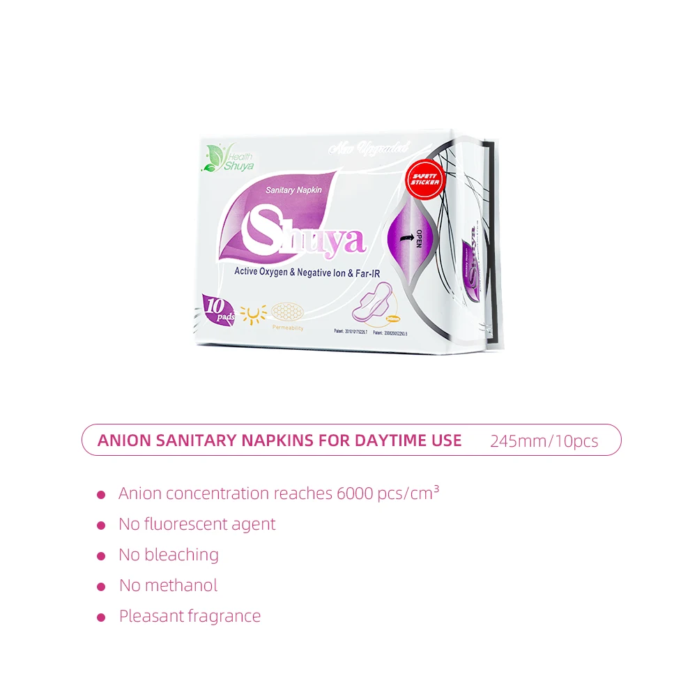 3 пакетов много шуя гигиенические прокладки органического хлопка анион колодки