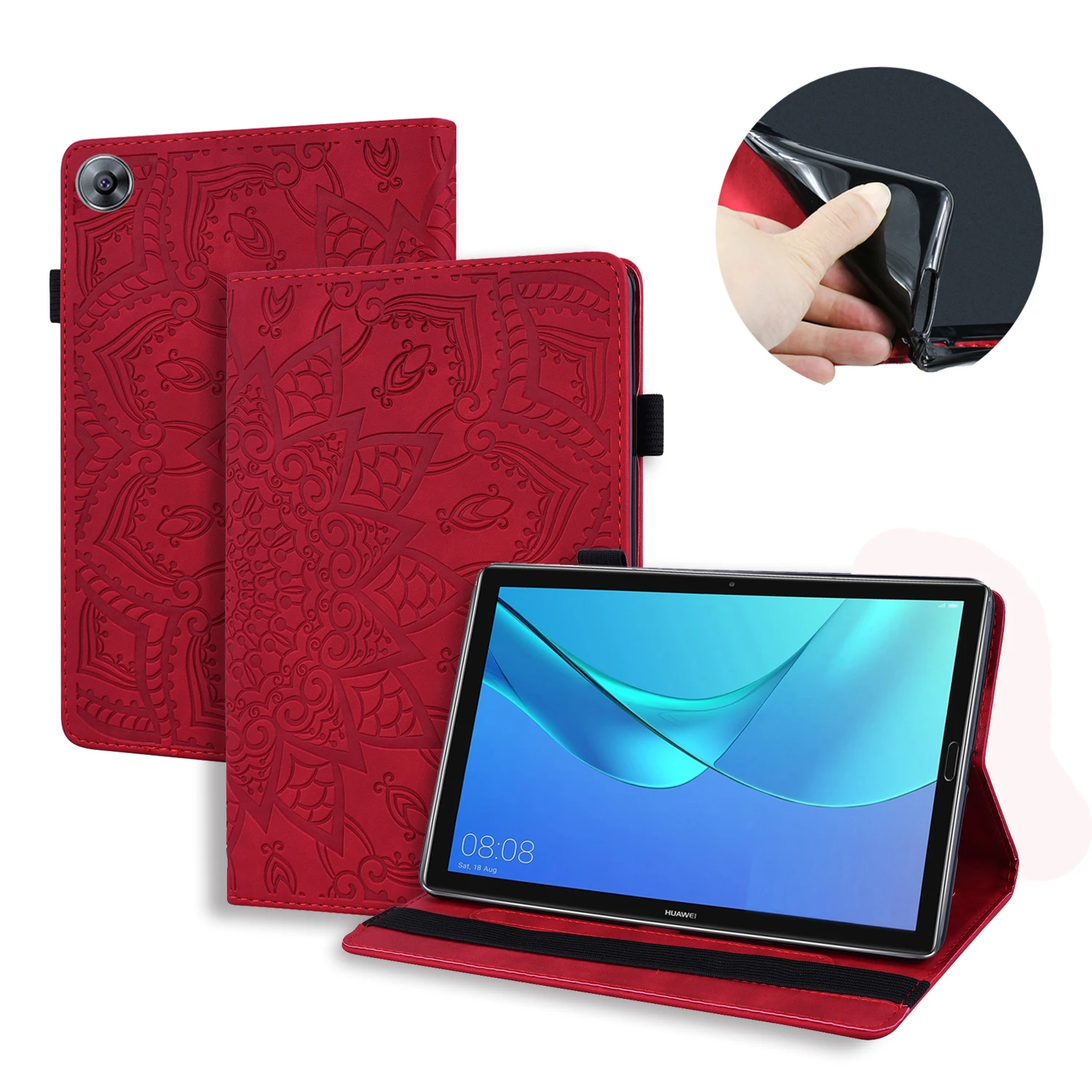 Чехол для планшета Huawei Mediapad M5 10 8 дюйма чехол с подставкой и ручкой телефона AL09 W09