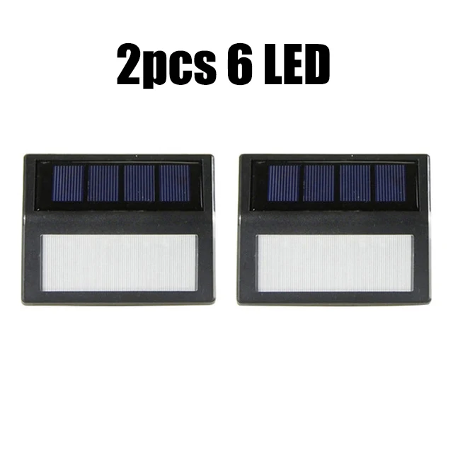 2pcs 6 LED 38 Светодиодный Солнечный садовый светильник в форме алмаза открытый 3 Режимы солнечные настенные лампы датчик движения водонепроницаемый ночной безопасности для гаража двора - Испускаемый цвет: 2pcs 6 LED