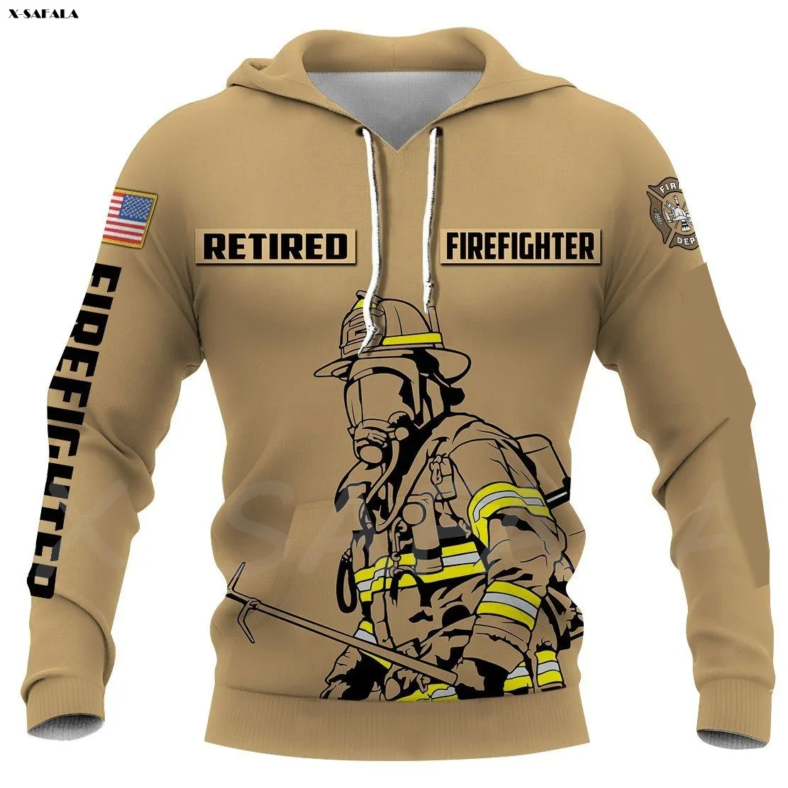 

Firefighter Skull Warrior 3D Printed Hoodie Man Female Zipper Pullover Sweatshirt 4 Hooded Jersey Streetwear Tracksuits