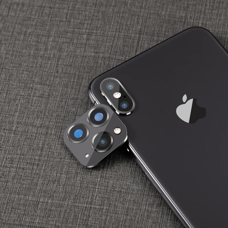 X-XS-XS Max Black Роскошный Металлический объектив камеры для замены секунд для iPhone 11 Pro Max Защитная кольцевая крышка для iPhone X XR XS MAX Защитная камера - Цвет: X-XS-XS Max Black