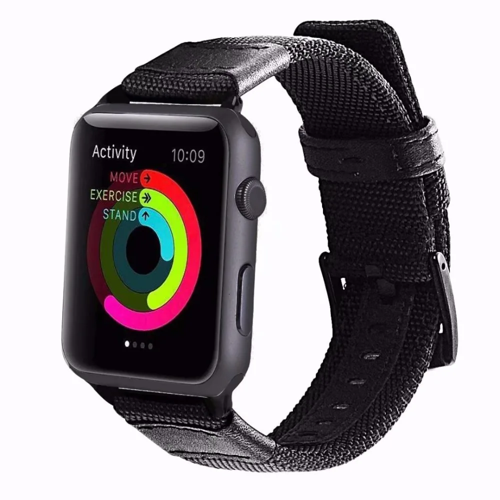 Сменный нейлоновый ремешок для apple watch 42 мм серии 5 4 3 2 1 iwatch 44 мм 40 мм аксессуары 38 мм дышащий браслет ремешок на запястье