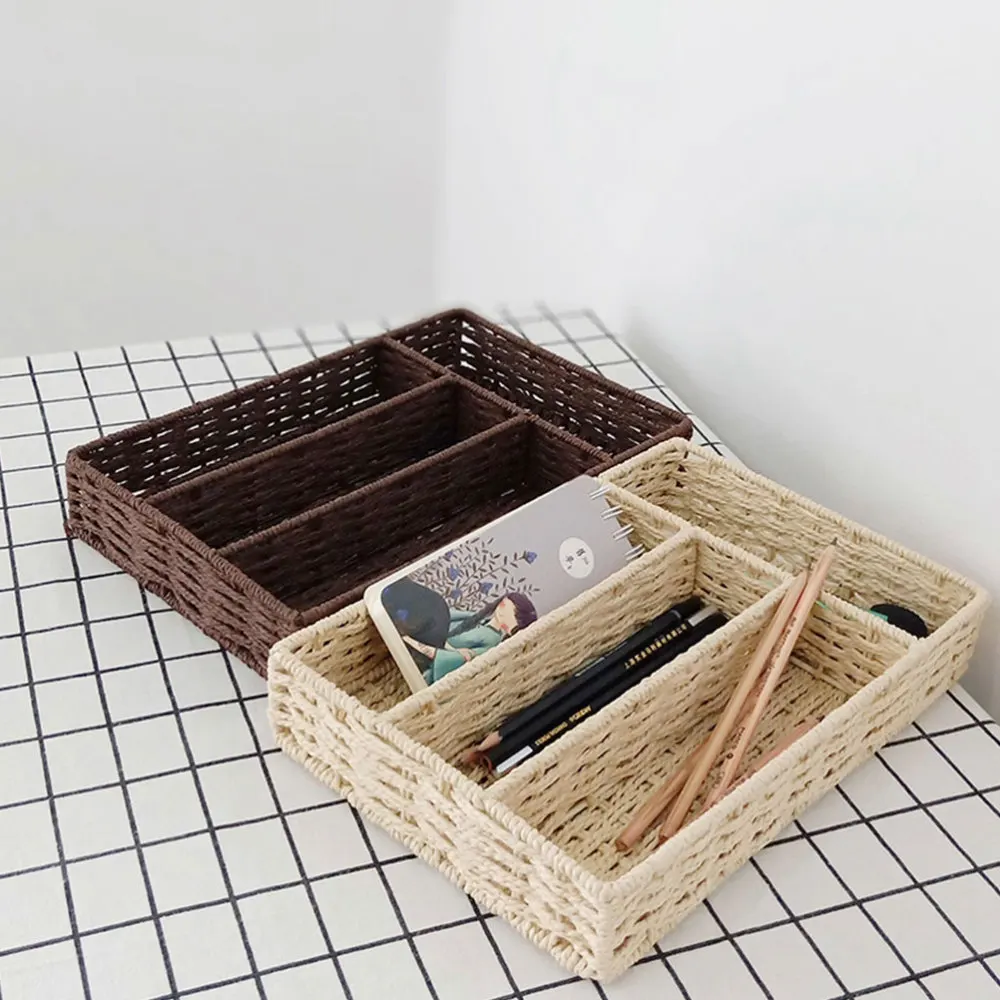 

1pc Four Cases Basket Cabinet Storage Basket Multifunctional Box