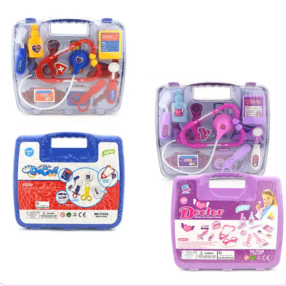 Симулятор девушка игрушечный стетоскоп набор чемодан медицина коробка Pretendl игра