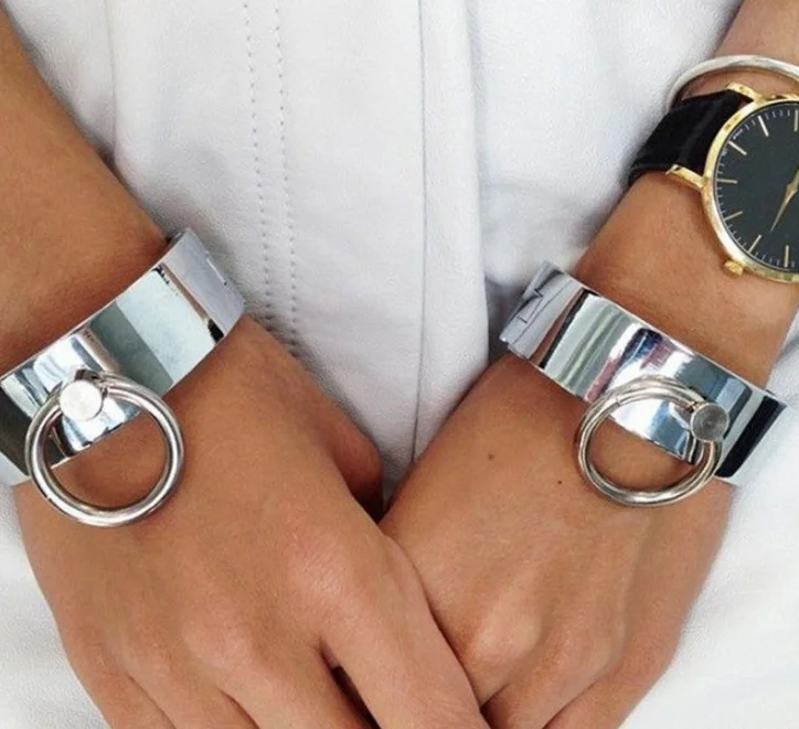 Новые открытые матовые большие круглые браслеты манжеты для женщин классические