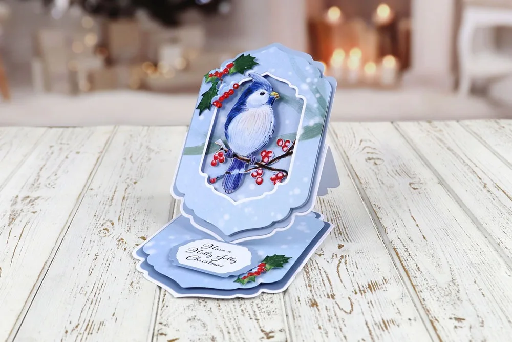 

Christmas Blue Jay Bird Animal 2021 arrival new Metal Cutting Dies Scrapbook Dariy Decoration Stencil Embossing Template DIY