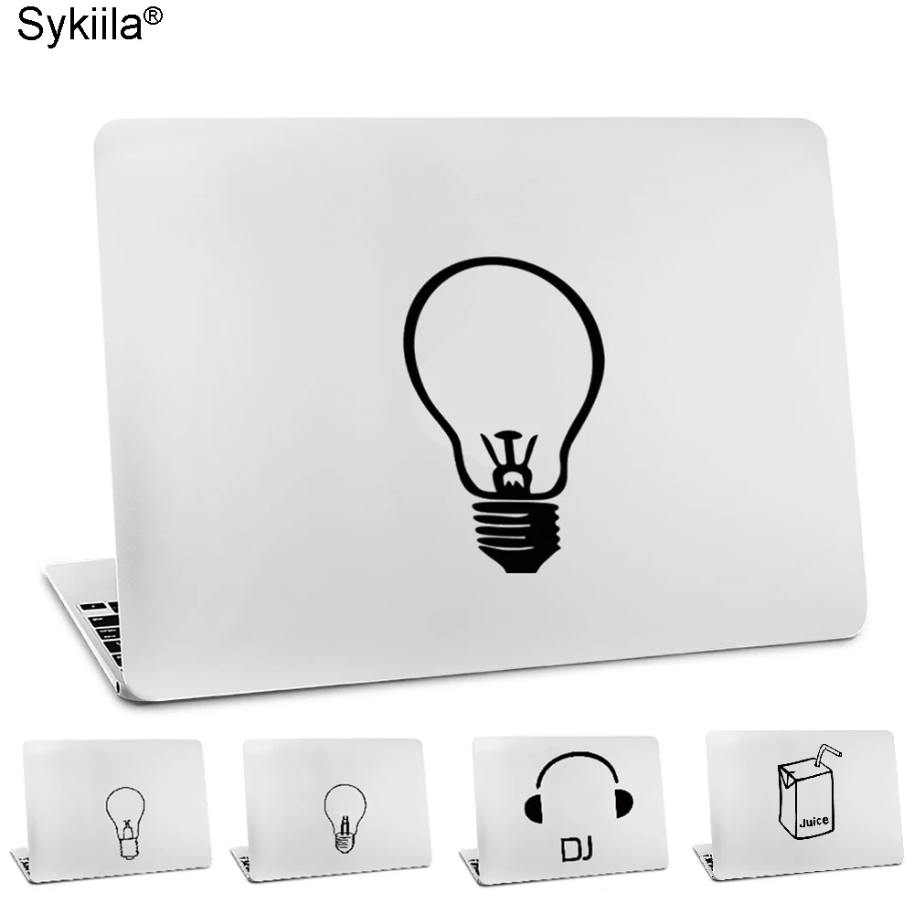 Виниловая наклейка Sykiila для ноутбука Macbook Air 11 13 Pro13 15 Retina 12 черная светящаяся