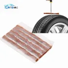 Полоски для ремонта бескамерных шин, 5 шт.лот, клейкие полоски для аварийного прокола шин, автомобиля, мотоцикла, велосипеда, резиновые полоски для ремонта шин