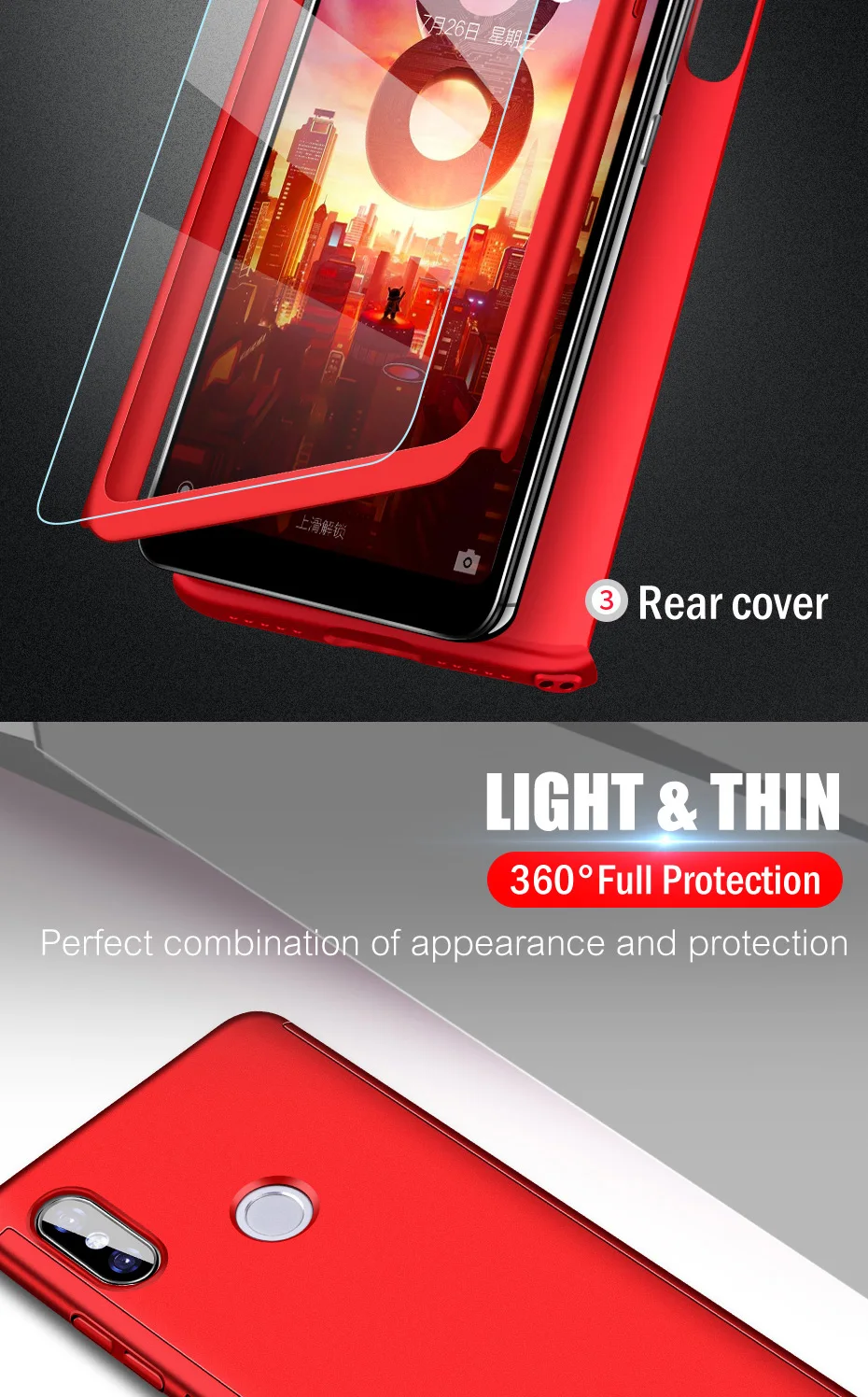 360 Shockproot полное покрытие чехол s для Xiaomi mi 9 8 A2 Lite A1 6X5X360 чехол для Red mi 7 Note 7 6 Pro 5 Plus 6A 4 4X S2 крышка