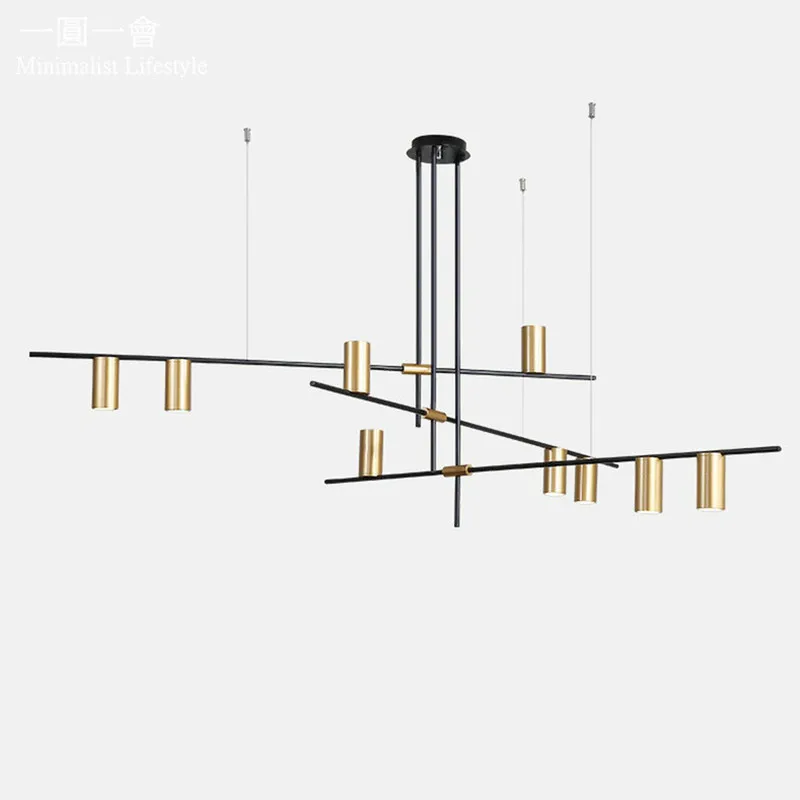 

Nordic chandelier Minimalist dinning room industrial lighting for loft chandelier Living room bedroom black and gold chandelier