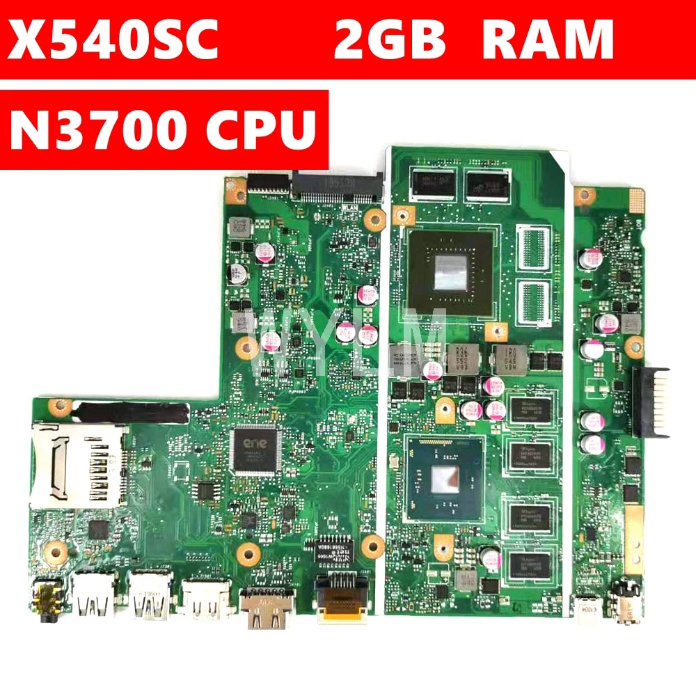 X540SC N3700 CPU 2GB RAM материнская плата REV 2 0 для ASUS X540S ноутбука 90NB0C10 R00010 Бесплатная