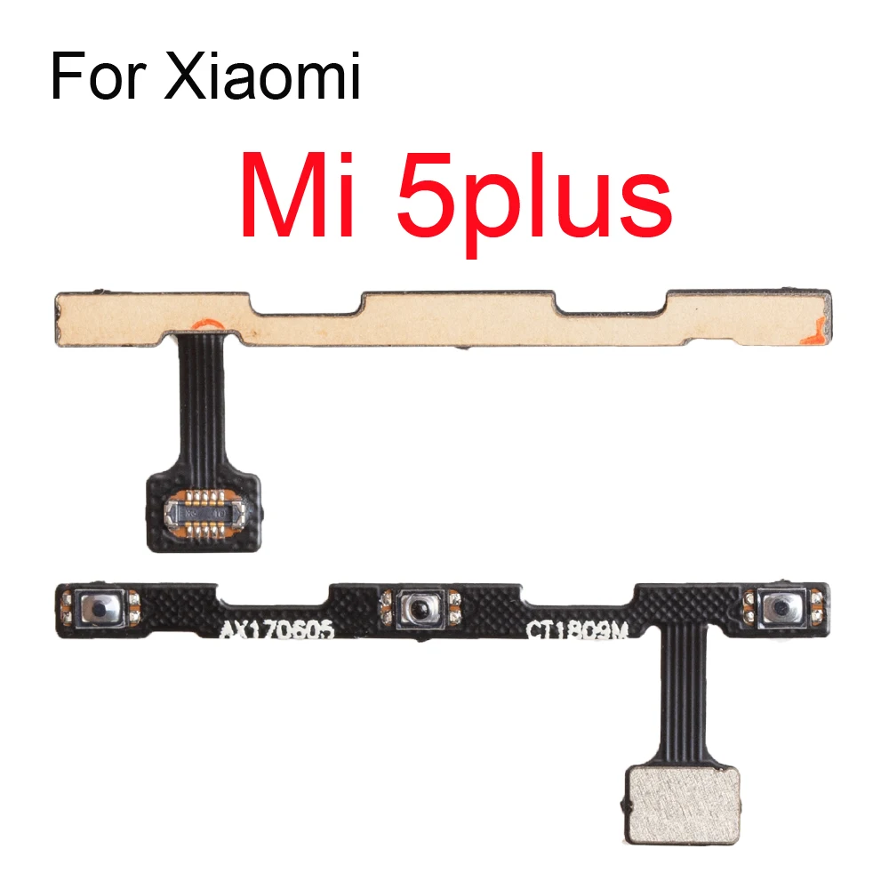 10 шт./лот Кнопка питания Ket Flex запасные части для Xiaomi 5 5x plus 6x Mix 2s 3s Note 2 3