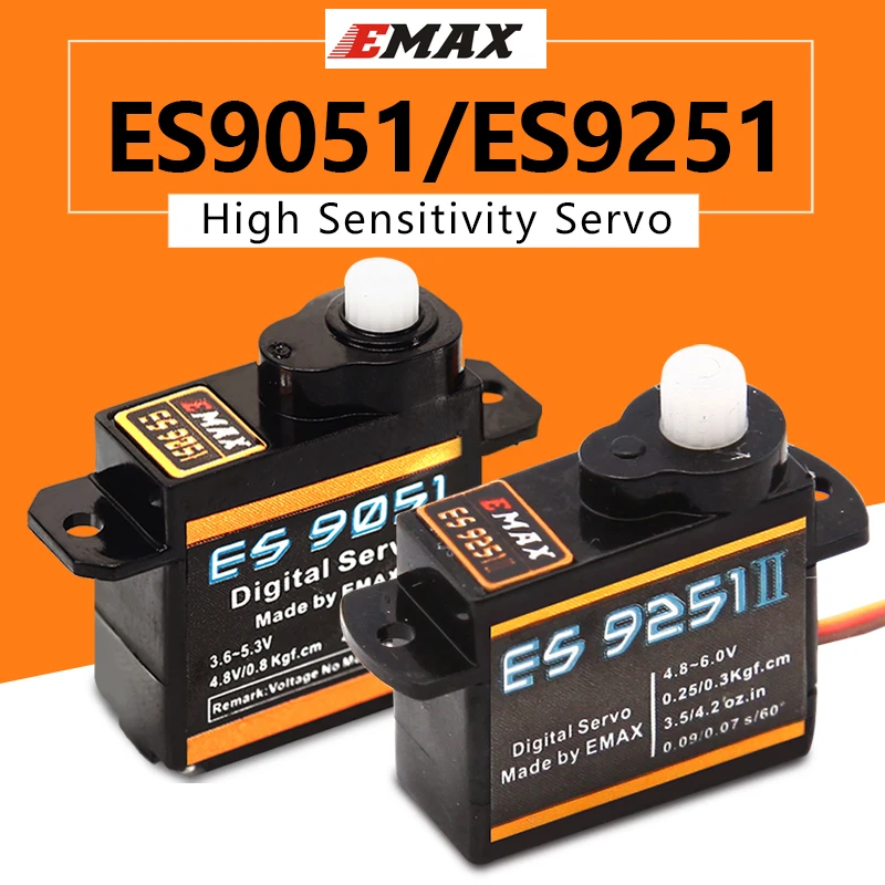 Цифровой сервопривод 1 шт. EMAX ES9051 ES9251 4 3 г/2 5 г пластиковый редуктор с крутящим