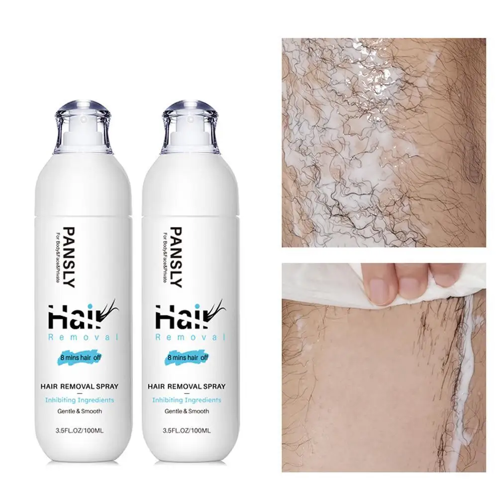 

Pansly Hair Growth Inhibitor Painless Hair Removal Face Armpit Painless Legs Removal Hair Beard Intimate Bikini Spray Body Z6M8