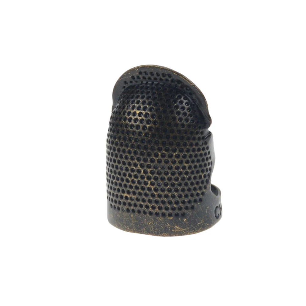 1 pc retro adjustable thimble finger protector hand-slip embroidery resistance retro needle needle holder sewing accessories