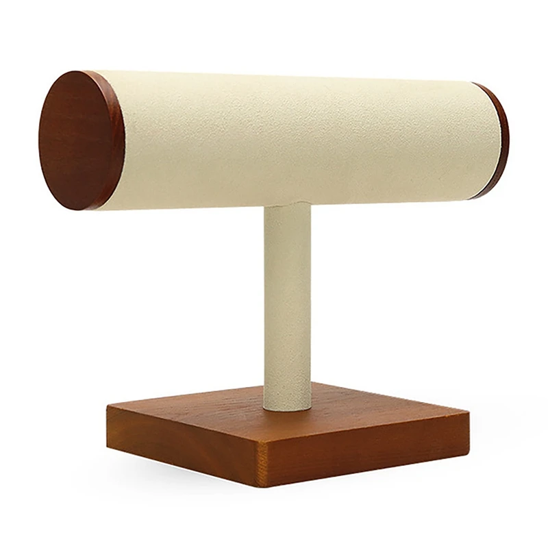 Деревянная подставка для часов Т-образный держатель браслетов и цепочек