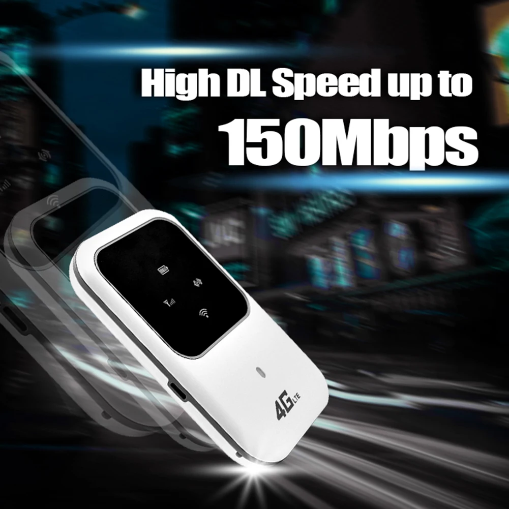 

4G LTE Portable Car Mobile Broadband Pocket 2.4G Wireless Router 100Mbps Hotspot SIM Unlocked WiFi Modem