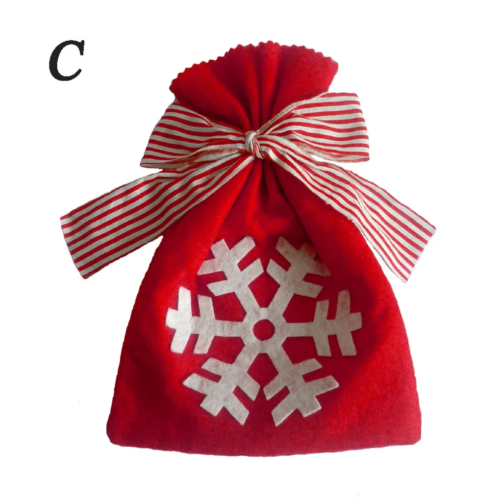 Рождественская Снежинка лук конфеты Подарочный магазин день рождения пакет