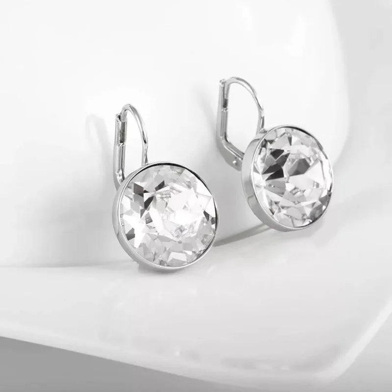 

SWA Original With Box Fine Fashion Jewelry High Quality Simple Bella Polychrome Austrian Crystal Exquisite Lady Charm Earrings