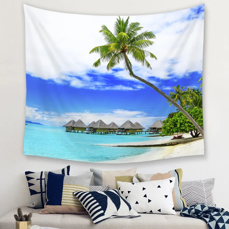 Пейзаж декоративные гобелены гобелен на стену Мандала богемский пейзаж