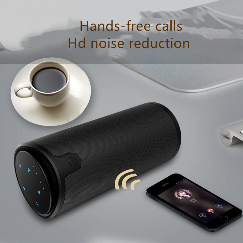 Беспроводная и портативная сенсорная bluetooth колонка уличные двухрожные