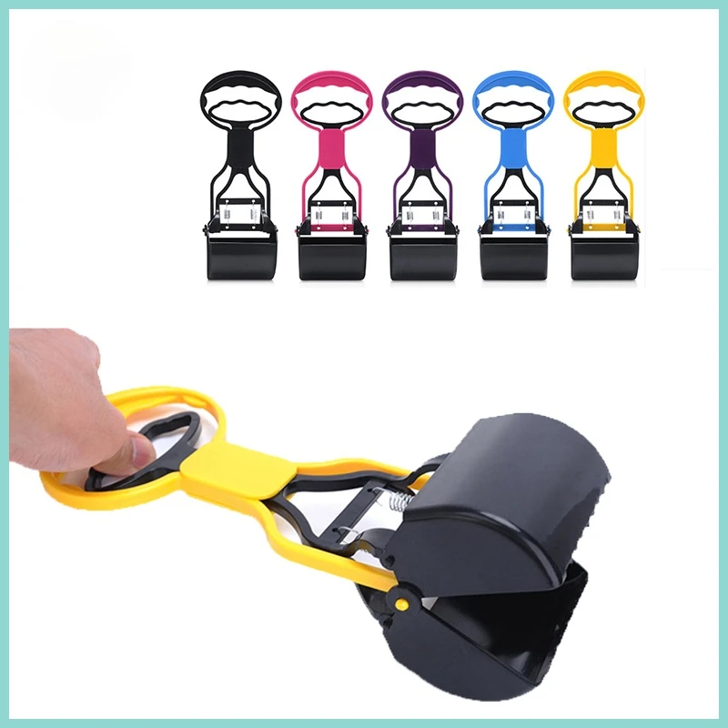 

Pet Dog Pooper Scooper Long Handle Jaw Puppy Poop Dispenser Pooper Grabber Catcher Collector for Dogs Outside Poop Cleaner