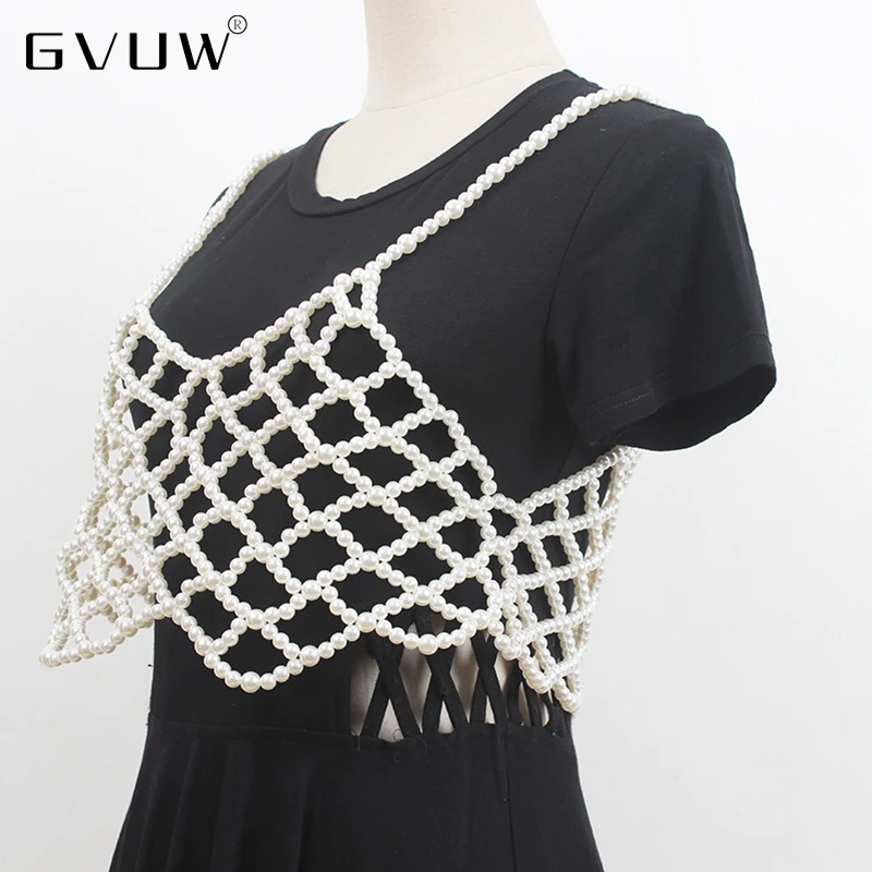 

GVUW White Pearl Elegant Split Joint Casual Belt Personality Women New Fashion Tide All-match Spring Autumn 2021 1DD7963