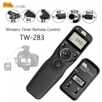 pixel tw 283 wireless timer remote control shutter release dc0 dc2 n3 e3 s1 s2 cable for canon nikon sony camera tw283