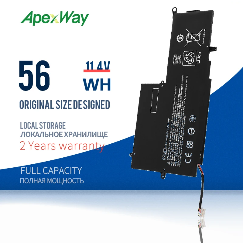 Apexway 11 4 V 56Wh Аккумулятор для ноутбука PK03XL HP Spectre Pro X360 13 HSTNN-DB6S 6789116-005 | Компьютеры и
