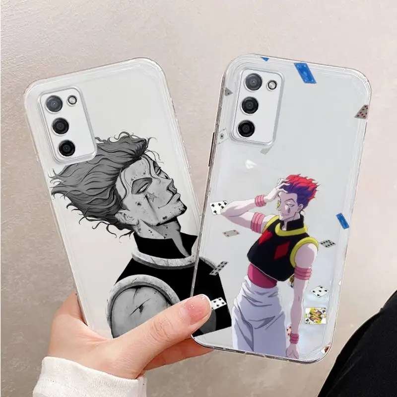 

Hisoka Anime Hunter X hunter Phone Case Transparent For oppo R17 R15 R11 R9 F11 A32 A39 K7 K5 S X PRO PLUS moible bag