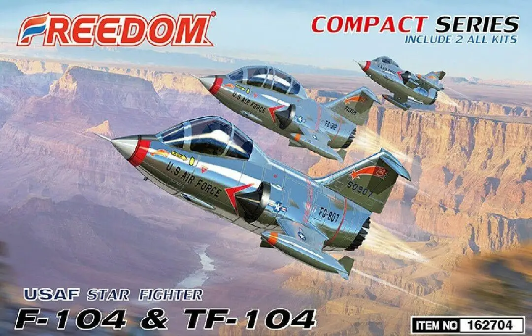 

Freedom Models F162704 USAF Star Fighter F-104 & TF-104 Q Edition Cool