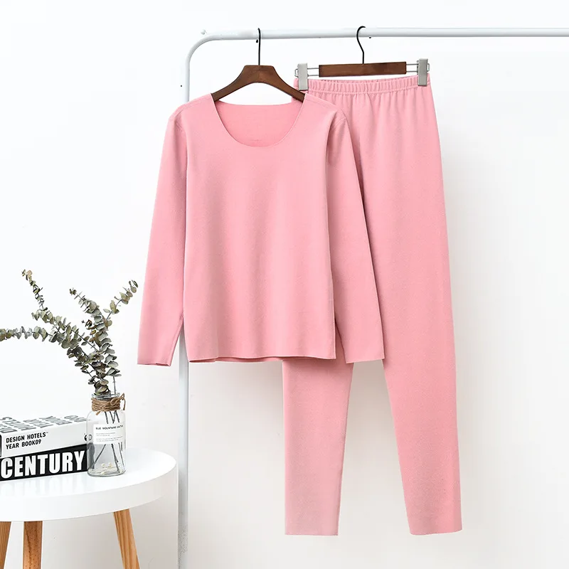 pink Fdfklak, хлопковый пижамный комплект, женская одежда для сна, весна-осень, пижама с длинным рукавом для женщин, пижама для женщин размера плюс M-XXL - Цвет: pink