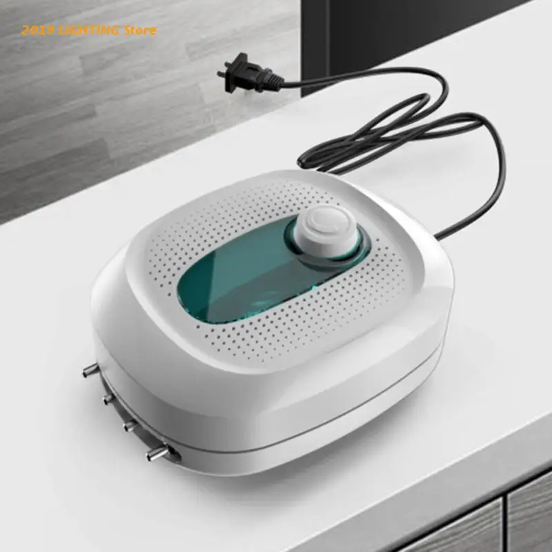 

Q9QF Ultra Quiet Aquarium Air Pump Four Outlet Fish Tank Aerator Pump Bubbler Without Accessories for Up to 160 Gallon Tank