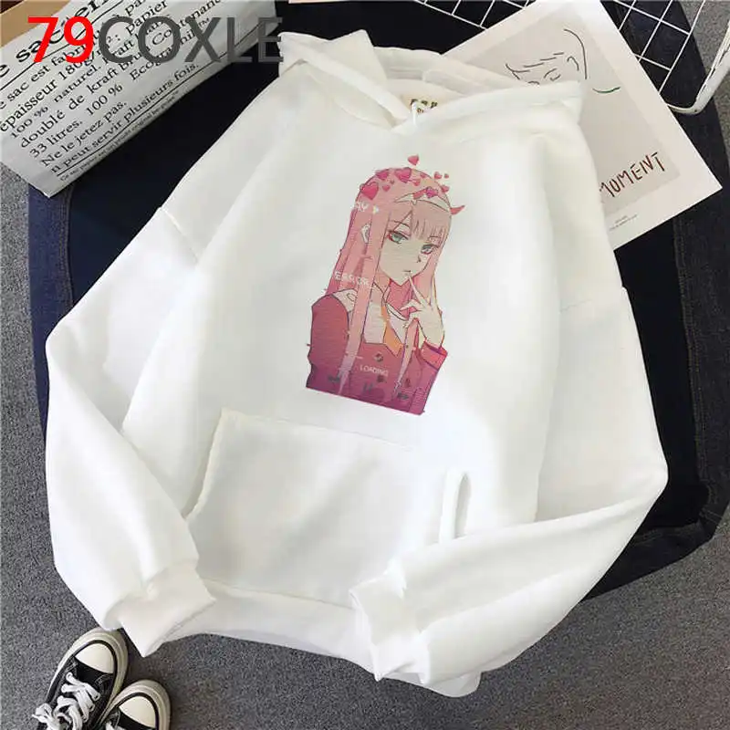 

Darling in the Franxx Zero Two hoodies male printed y2k aesthetic harajuku Ulzzang men sweatshirts hoody Oversized