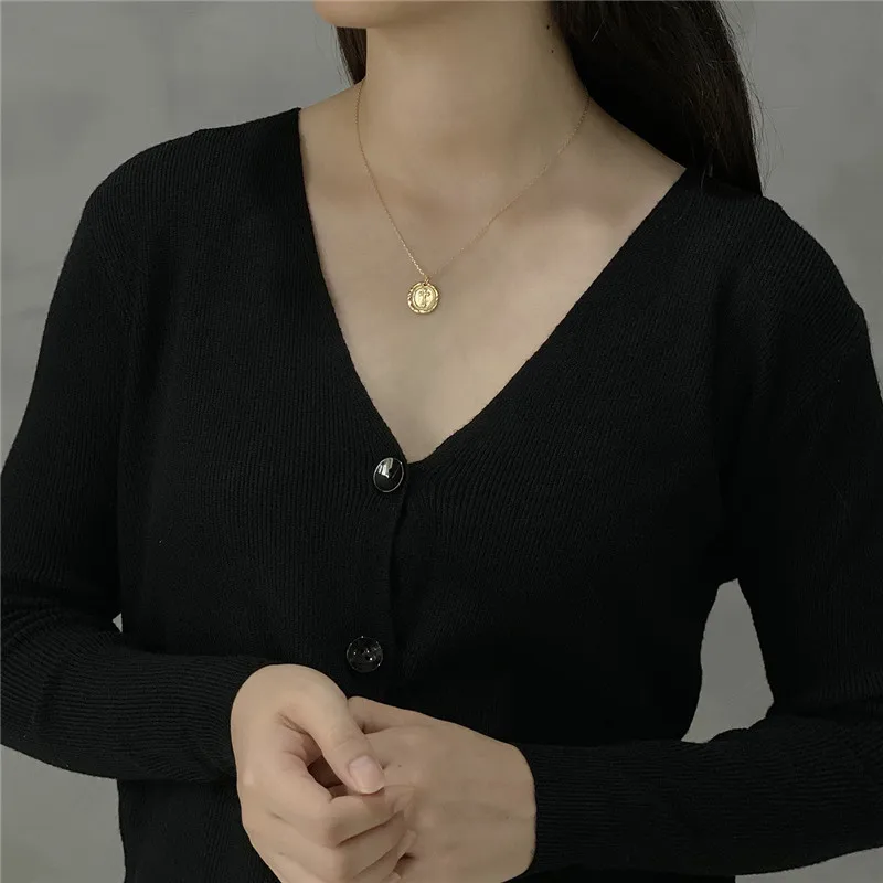 RUIYI реальные 925 Стерлинговое Серебро геометрической формы монета с крестом кулон