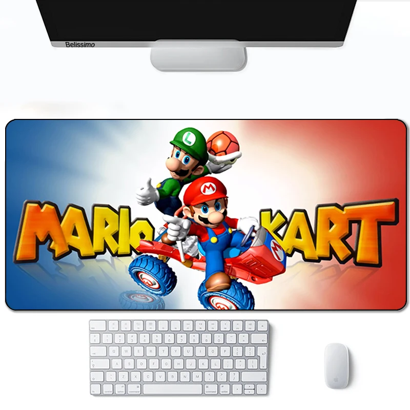 

Cartoon game Marios Mouse Pad Gamer Computer Large 900x400 XXL For Desk mat Keyboard E-sports gaming accessories mousepad 30x60