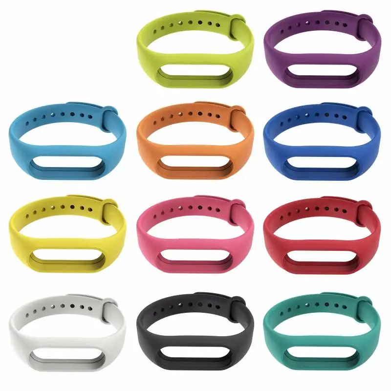 Новые смарт часы ремешок Смарт Браслет сплошной цвет силиконовый браслет