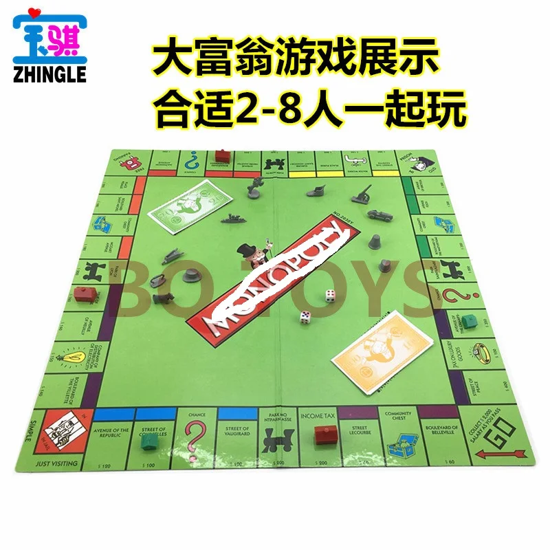 

Educational Toys Classic English Monopoly Game Board English Monopoly Russian board game