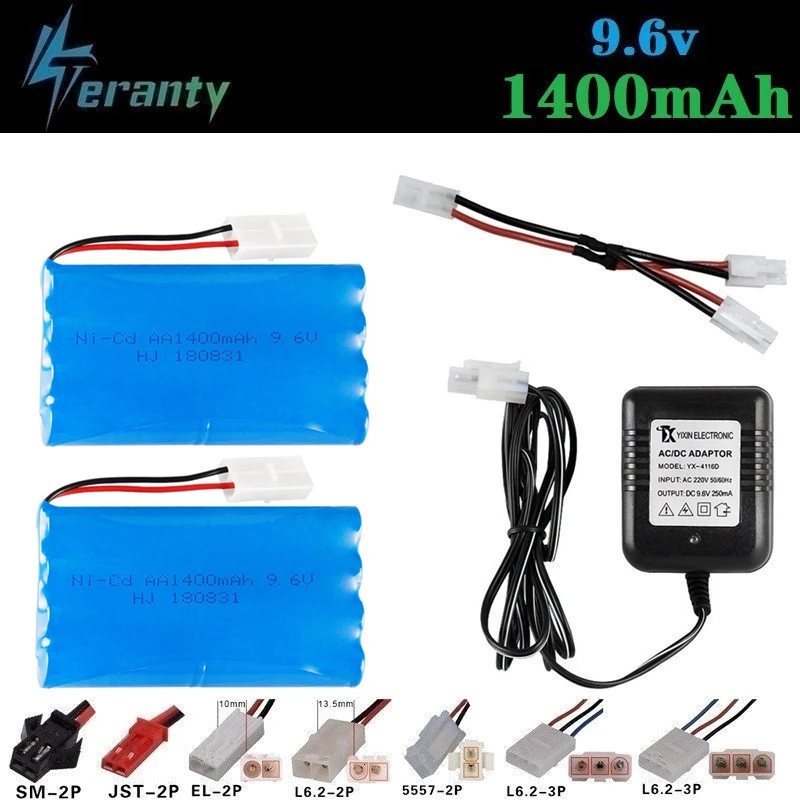 9 6 v 1400mAh зарядное устройство для RC автомобилей Роботы танки пистолеты лодки NiCD