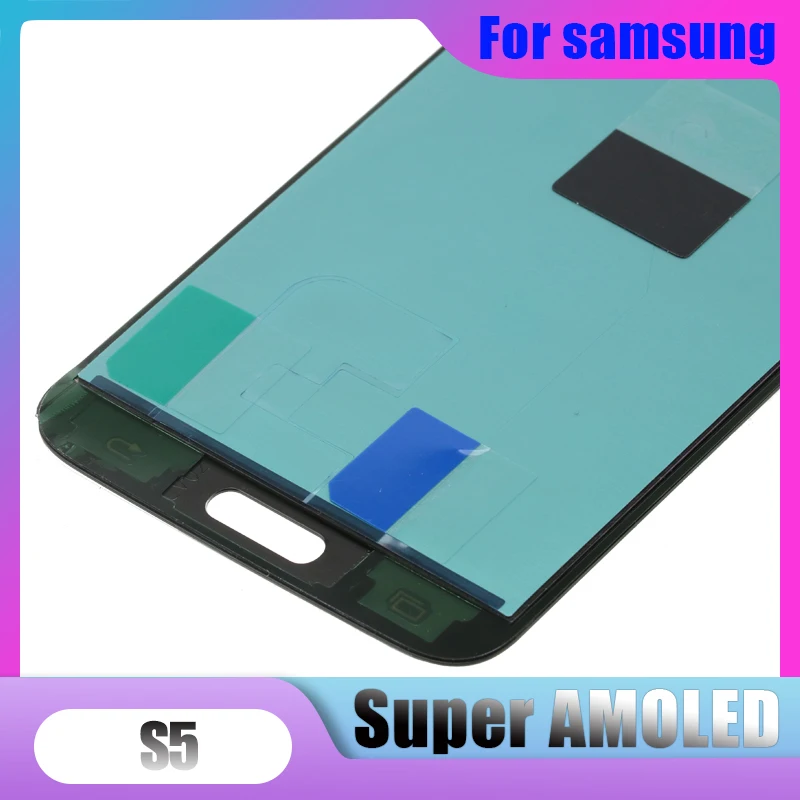 Оригинальный Super AMOLED S5 ЖК дисплей для Samsung Galaxy LCD G900F G900M G900A G900T сенсорный экран