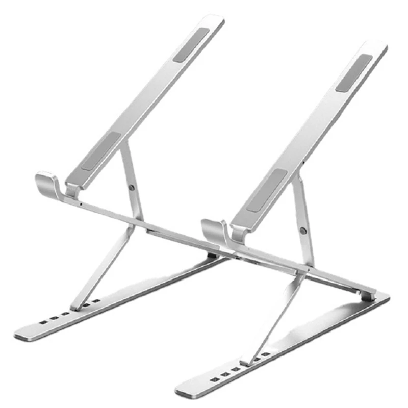 

Aluminum Laptop Riser with 6+9 Levels Height Lightweight Firm Adjustable Foldable Compatible with 11-17in Laptops A5KD
