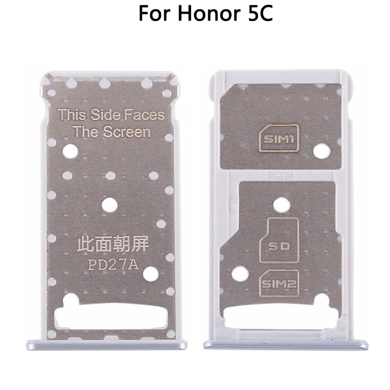 

10PCS New Honor 5C SIM Card Tray Slot Holder Micro SD Card Slot Holder Adapter For Huawei Honor 5C Phone Spare Parts